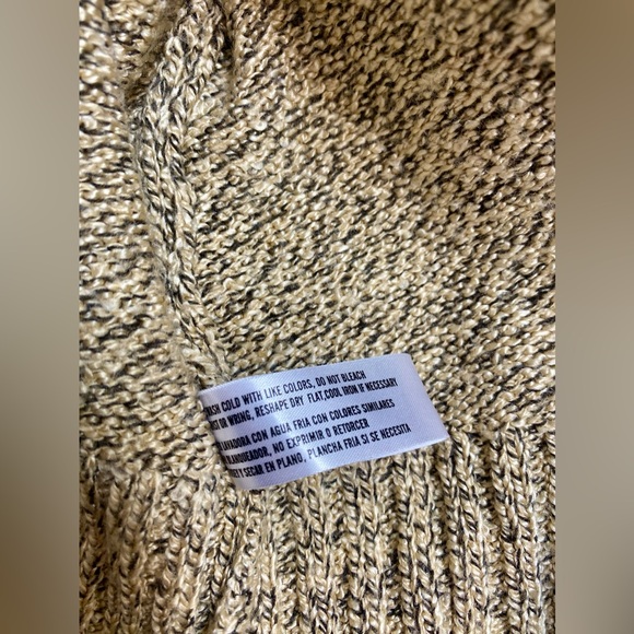 Carolyn Taylor Women's XL Beige Cardigan Full Zip Up Sweater Long Sleeve - Picture 6 of 8